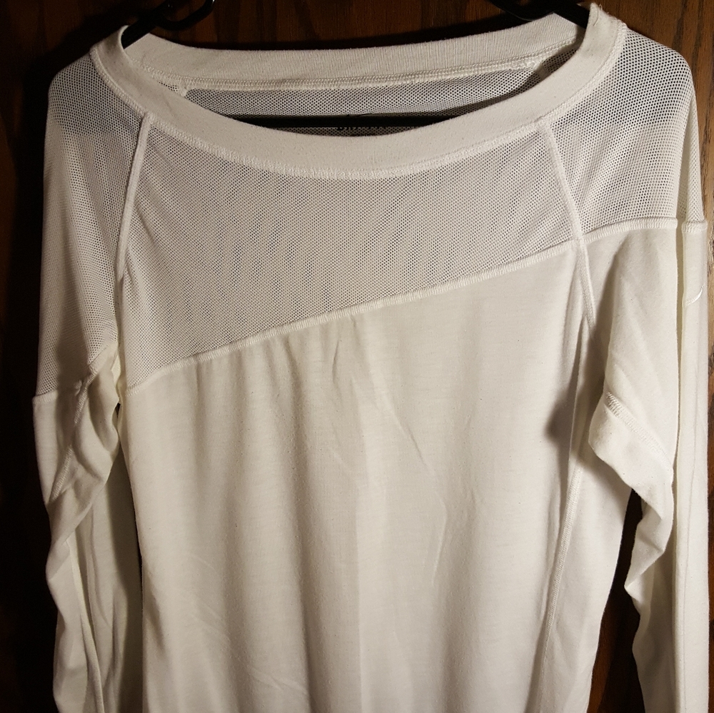 White Mesh Nike Sweatshirt